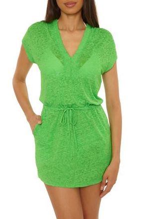 BECCA by Rebecca Virtue Beach Date Hooded Cover-Up Dress in Meadow at Nordstrom Rack, Size Small