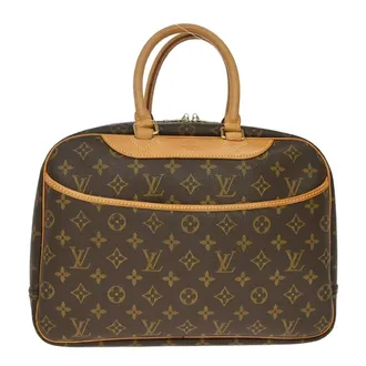 Louis Vuitton Deauville Monogram Canvas Brown Canvas Handbag (Pre-Owned)
