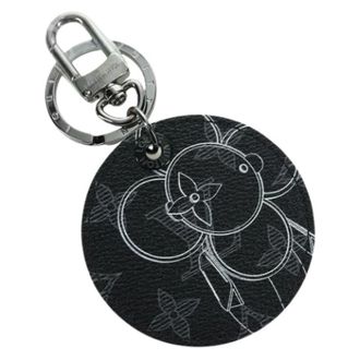 Louis Vuitton Pre-owned Accessories, female, Black, Size: ONE SIZE Pre-owned Monogram Eclipse Canvas Key Holder