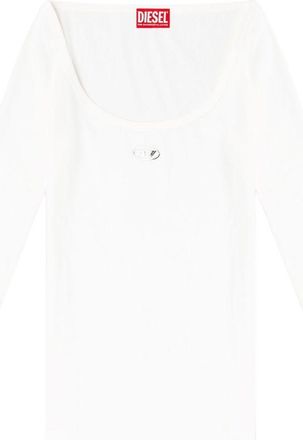 Diesel Top de algod&oacute;n con logo de Diesel