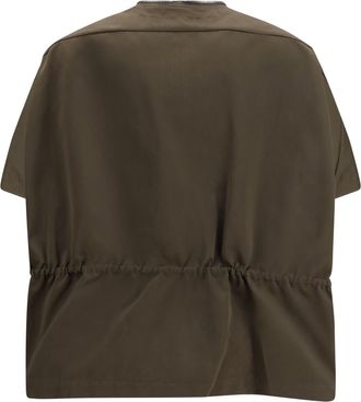 Rick Owens Womens Satin Jacket Dark Dust Polyester