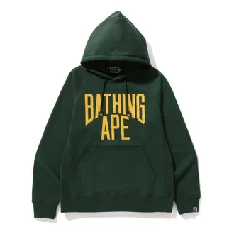 A Bathing Ape NYC Logo Hoodie Green 1J80-114-007-GRN