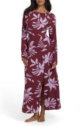 Billabong Romance You Long Sleeve Maxi Dress in Pinkie at Nordstrom Rack, Size X-Small