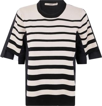 Nuur Top a righe - Nero