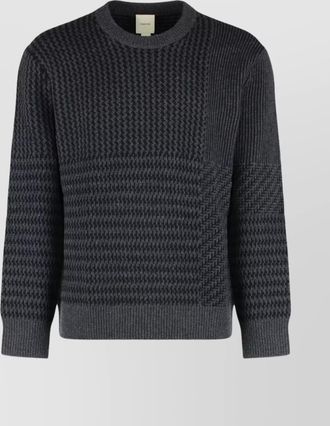 Calvin Klein textured knit long sleeve crew neck sweater