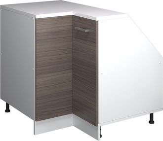 Vicco Armario Para Techo Inclinado Armario De Esquina Rion, Gris Noble, 75.6 X 81.6 Cm Con 1 Puerta, Carcasa Del Armario 60 Cm De Profundidad, Vicco