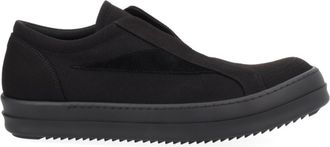 Rick Owens Black Laceless Vintage Sneakers