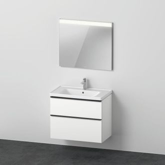 Duravit Duravit - Juego De Muebles D-neo, Lavabo Con Mueble De Pared Y Espejo Led