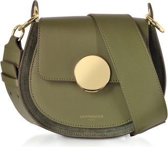 Le Parmentier Handbags - Dames - Schoudertassen - Groen - ONE Size - Leer - Tassen