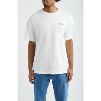 Obey Ripple Graphic T-Shirt in Pigment Vintage White at Nordstrom, Size X-Large