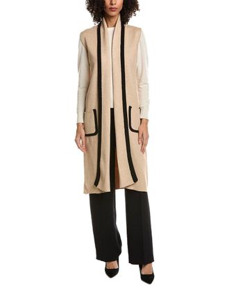 T Tahari Open Front Cardigan