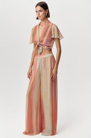 Exquise Absolon Elastic Waist Lined Pants in Multi Color at Nordstrom, Size X-Small