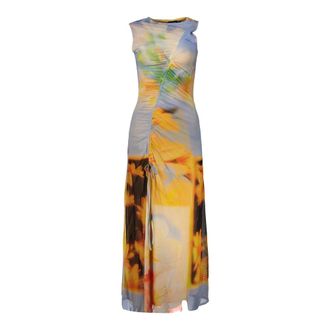 Desigual Kleedjes, Dames, Veelkleurig, XS, Polyester, Vest Jade Jurk