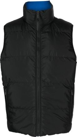 Zadig&Voltaire Bob reversible padded gilet - men - Polyester/Polyamide/Recycled Polyester - L - Black