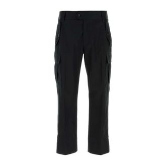 Alexander McQueen Straight Leg Cargo Trousers - male - Alexander McQueen - Straight Trousers - Black - XL - Trousers