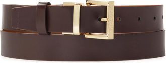 Kazar Dubbelzijdige leren band in bruine kleuren - Dames - Riemen - Bruin - 80 CM - Leer - Accessoires