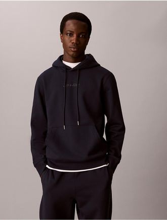 Calvin Klein Mens CK Logo Hoodie - Blue - 2XL