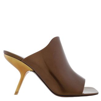 Ferragamo Era Patent Leather Mules, Size 7 C
