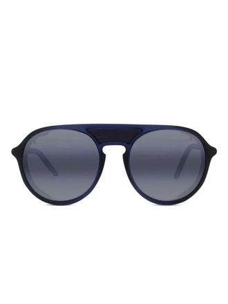 Vuarnet ICE 01 round-frame shield sunglasses - men - Acetate - One Size - 91X