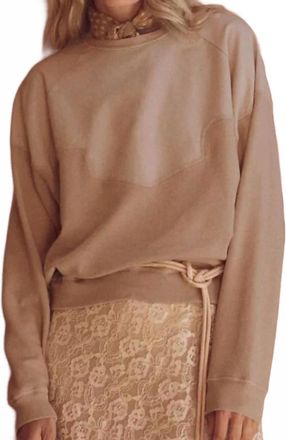 The Great. Western Slouch Sweatshirt In Dusty Pink