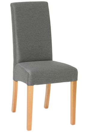 CARRYHOME Stuhl, Graphitfarben, Holz, Buche, massiv, eckig, 42x95x57 cm, Esszimmer, St&uuml;hle, Esszimmerst&uuml;hle