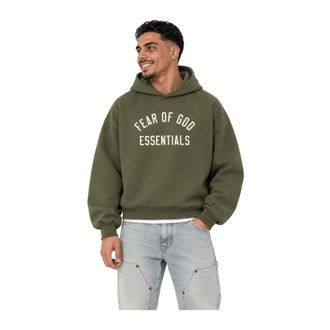 Fear of God Heavy Fleece Hoodie - Heren - Sweatshirts & Hoodies - Groen - Maat: M Fleece