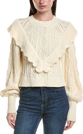 Saltwater Luxe Ruffle Front Sweater