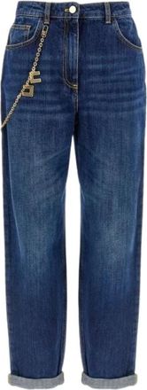 Elisabetta Franchi Dames, Jeans, Blauw, Maat: W29 Katoen