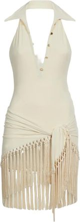 Taller Marmo Costume da bagno Tropicana con frange - Toni neutri