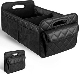 No Brand Organizador De Maletero Espacioso Para Suv: Bandeja De Almacenamiento De 50 Litros Con 7 Compartimentos, Tela Oxford Duradera Y Dise&ntilde;o Elegante Para U