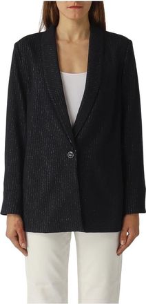 Nenette Dames, Jassen, Blauw, Maat: XS Wol