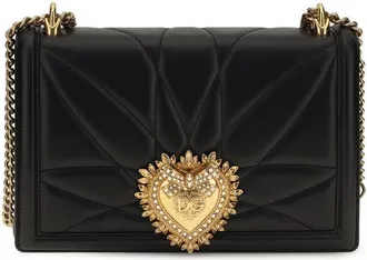 Dolce & Gabbana Black Lamb Ovis Aries Shoulder Womens Bag