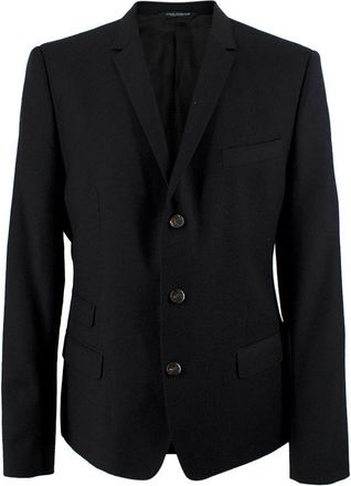 Dolce & Gabbana Black Wool Single Breasted Blazer Size XXXL