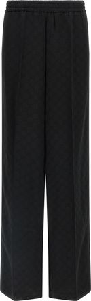 Gucci Gg Pantaloni Nero-Donna