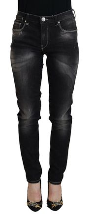 Acht Womens Skinny Jeans - Black Cotton - Size 26 (Waist)