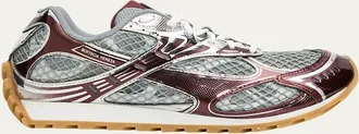Bottega Veneta Mens Orbit Technical Fishnet Sneakers