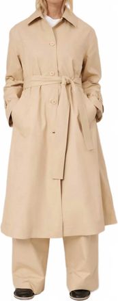 Kowtow Cleo Trench With Detachable Belt In Beige