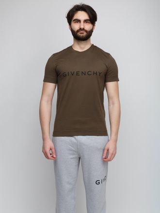 Givenchy Logo-Printed Cotton T-Shirt - Brown