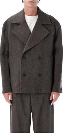 Mfpen Sentence Peacoat - Heren - Mantel - Bruin - M - Katoen - Jassen