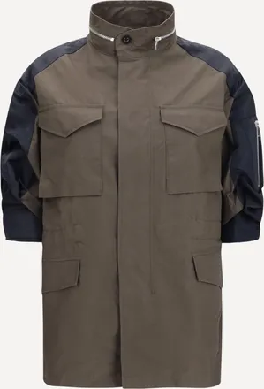 sacai Giacca in nylon e cotone con maniche a 3/4 Woman 3