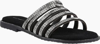 Hush Puppies Womens Paris Womens Slide Sandals - Black - Size: 5