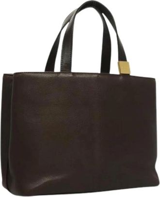 Burberry Pre-owned Handbags, female, Brown, Size: ONE SIZE Pre-owned Vintage Leather Handbag