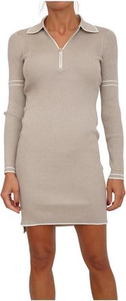 Liu Jo Dames, Jurken, Beige, Maat: S Viscose