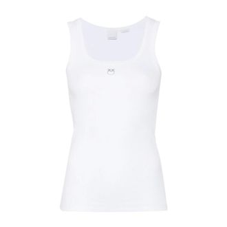 Pinko Pinko, Dames, Tops, Wit, Maat: XL Katoen