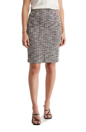 Amanda + Chelsea Boucl&eacute; Tweed Skirt in Black Multi at Nordstrom Rack, Size X-Small