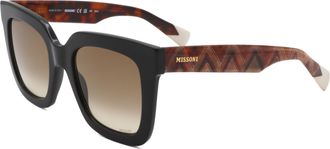 Missoni Womens 52 mm Black Sunglasses