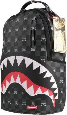 Sprayground GRAY PEEKING CHARACTER CHECK DLXSV BACKPACK