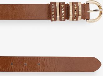 Pinko Womens Leather Belt Brown