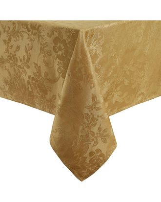 Elrene Poinsettia Elegance Jacquard Holiday Tablecloth