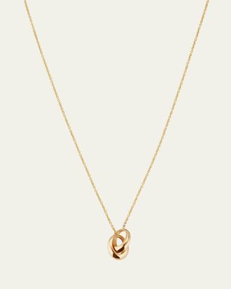 Lizzie Mandler 18K Micro Crescent Links Necklace